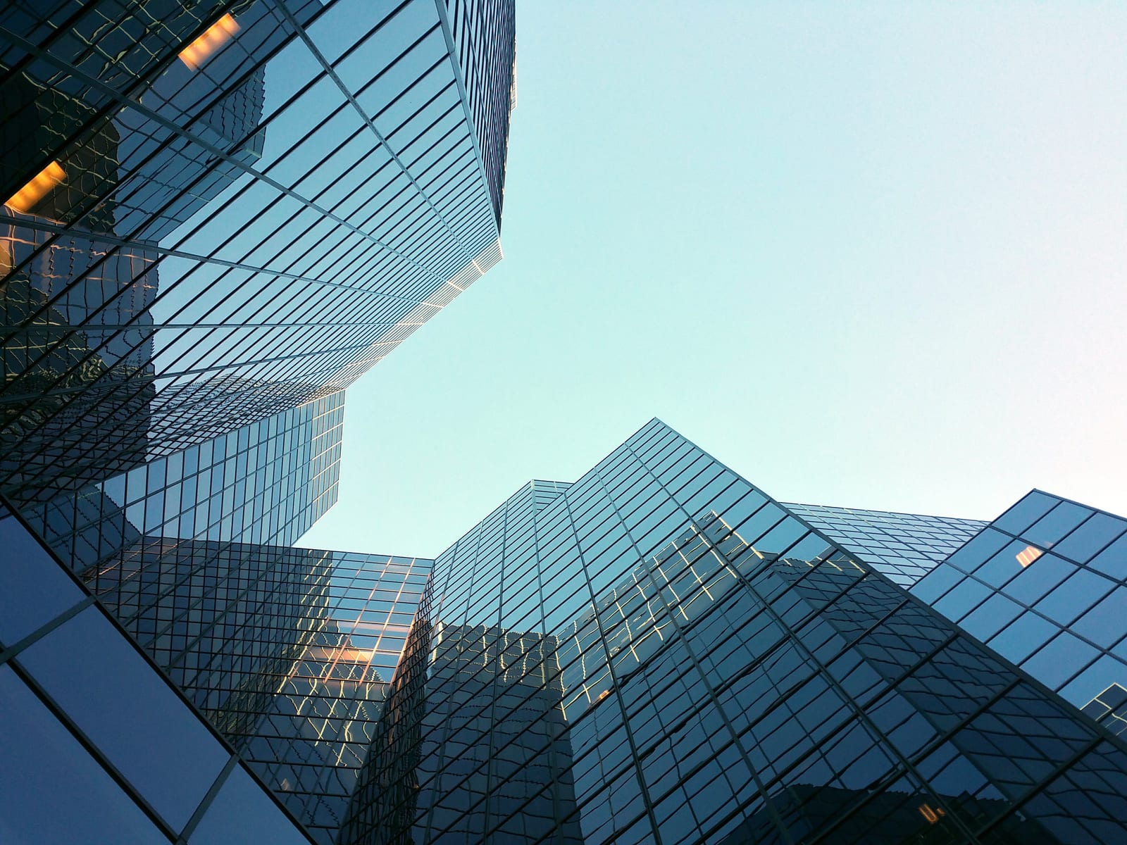 Modern glass architecture in Riga